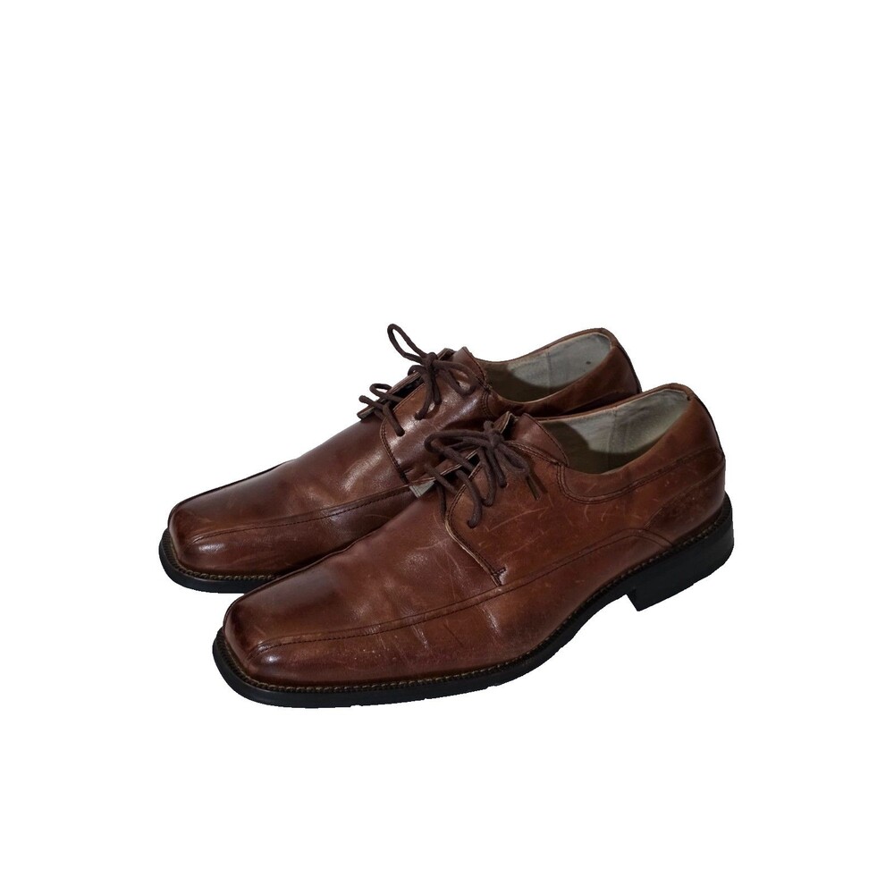 Florsheim Mens lace up dress shoes Brown sz 9D